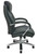 500 lbs. Capacity Professional Black Leather Desk & Conference Chair - 24-inch Wide Seat