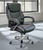 500 lbs. Capacity Professional Black Leather Desk & Conference Chair - 24-inch Wide Seat