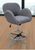 Retro Gray Fabric Low Back Swivel Stool w/23" - 32"H Seat Height
