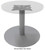 30" Round Metal Disc Base Waiting Room Table