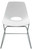 300 Pound Capacity Scoop Stacking Chair w/ Sled Base 300 Pound Capacity Scoop Stacking Chair w/ Sled Base