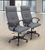 Set of 2 High Back Conference/Training Room Chairs in Faux Leather