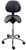 300 Lbs. Capacity Split Seat Saddle Stool w/Backrest - 22 to 29 Inch Seat Height