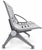 400-Pound Capacity Aero Steel 3-Seat Beam Seating Series