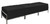 Three Person Black Vinyl Modular Bench