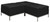 Three Piece Black Vinyl Modular L-Shaped Bench