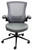 Ergonomic Desk Chair with Vinyl Seat and Flip Up Arms