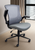Ergonomic Desk Chair with Vinyl Seat and Flip Up Arms