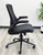 Ergonomic Desk Chair with Vinyl Seat and Flip Up Arms