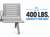 Aero Steel Public Beam Seating Series - 4-Seat Beam Seater in Gray Mist