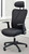 Black Mesh Office Chair with Flip Arms & Headrest