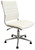 Contemporary Classic Swivel Guest Chair in Cream Leather - Optional Armrests