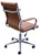 Contemporary Classic Mid Back Padded Office Leather Chair in 3 Colors