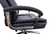 500 Lbs. Capacity Office Desk Chair in Genuine Top Grain Black Leather