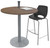 42" Round x 41"H Metal Disc Base Bar Height Breakroom Table
