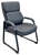 Top Grain Leather Guest Chair with Padded Armrests