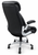 Real Leather Executive Office Chair with Flip Up Arms in Black
