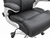 Real Leather Executive Office Chair with Flip Up Arms in Black