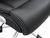 Real Leather Executive Office Chair with Flip Up Arms in Black