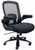 500 Lbs. Capacity Big & Tall Black Mesh Back Office Chair w/Flip Up Arms & Black Base