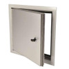 12 x 12 Exterior Access Panel - with piano hinge Aluminum California Access Doors