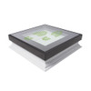 30" x 30" Walkable Flat Roof Skylight  - Triple Glazed