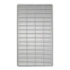 48" x 72" Smoke Vent Security Grille, Bolt-In Flange, Silver Powder Coat