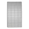 48" x 72" Smoke Vent Security Grille, Bolt-In Flange, Gray Powder Coat