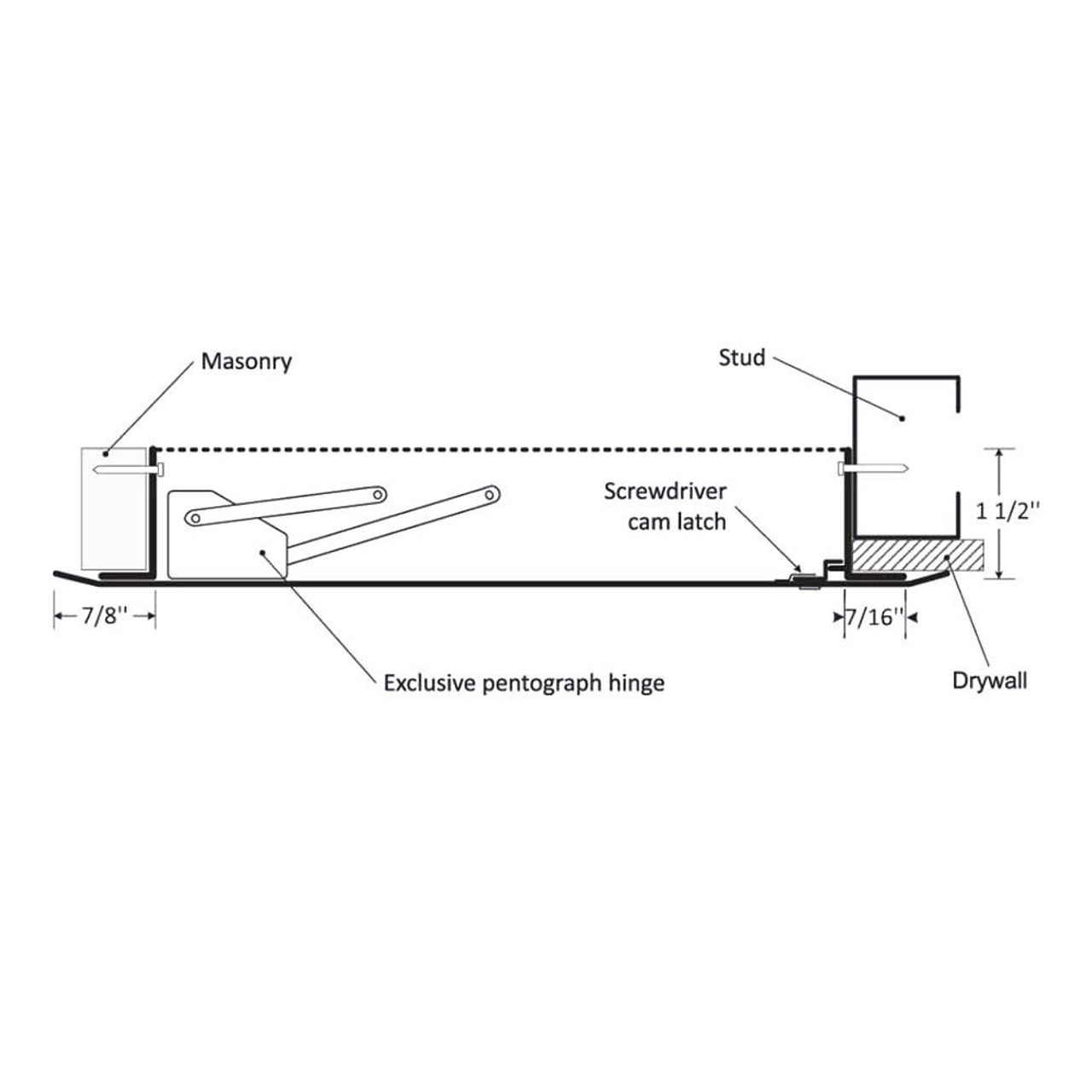 12" x 12" Aesthetic Access Door w/ Hidden Flange Best Access Doors