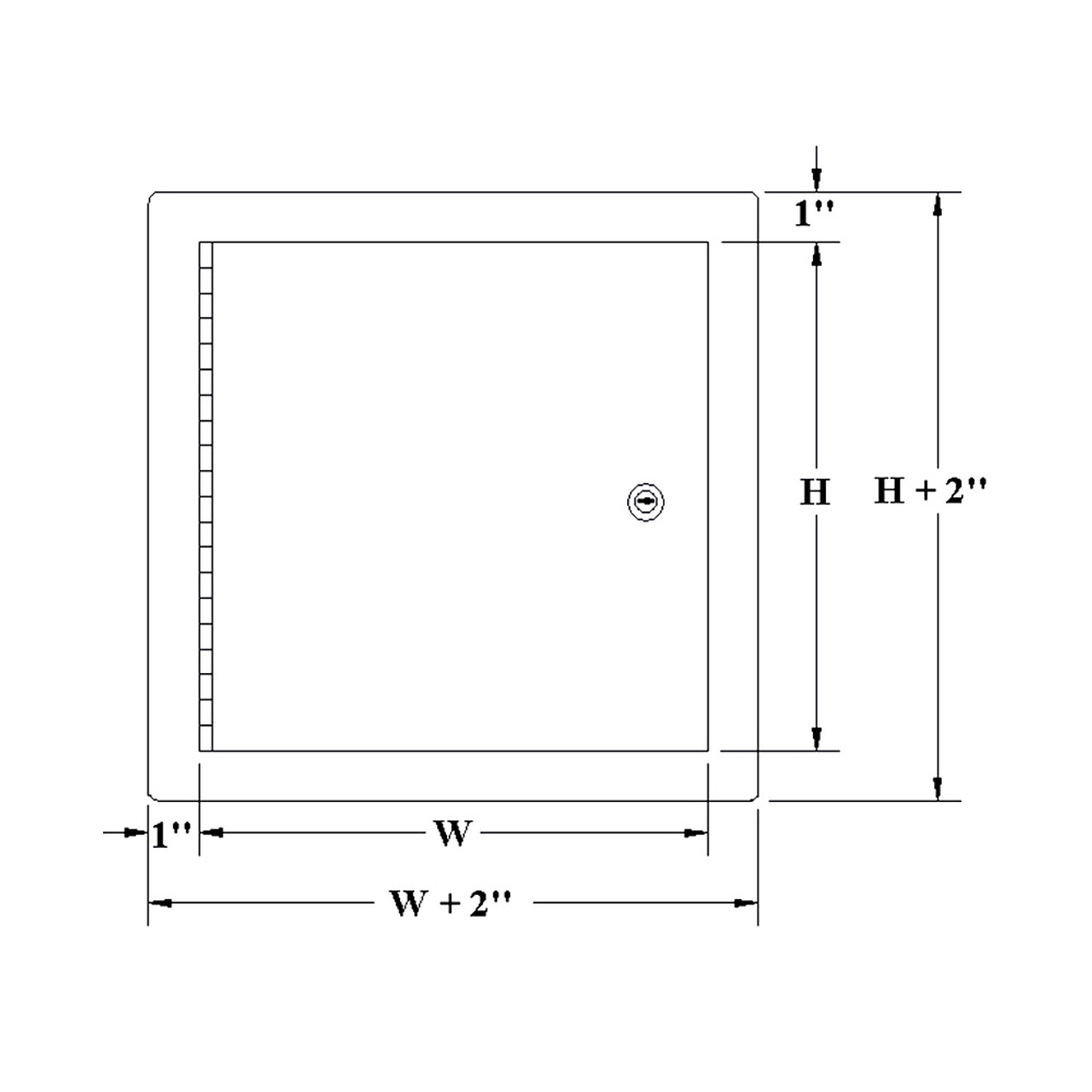 16 x 16 Aluminum Insulated Access Panel California Access Doors