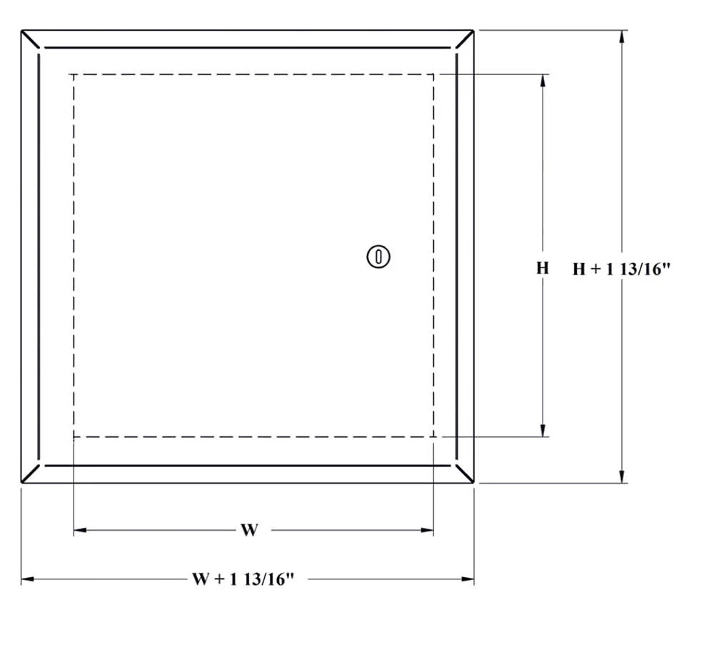 22 x 36 Aesthetic Panel with Hidden Flange California Access Doors