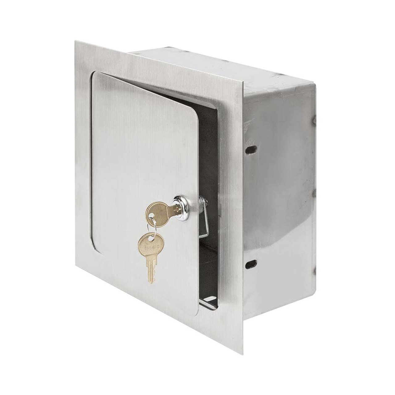 8" x 8" x 6"  Valve Boxes Recessed Access Door - Stainless Steel