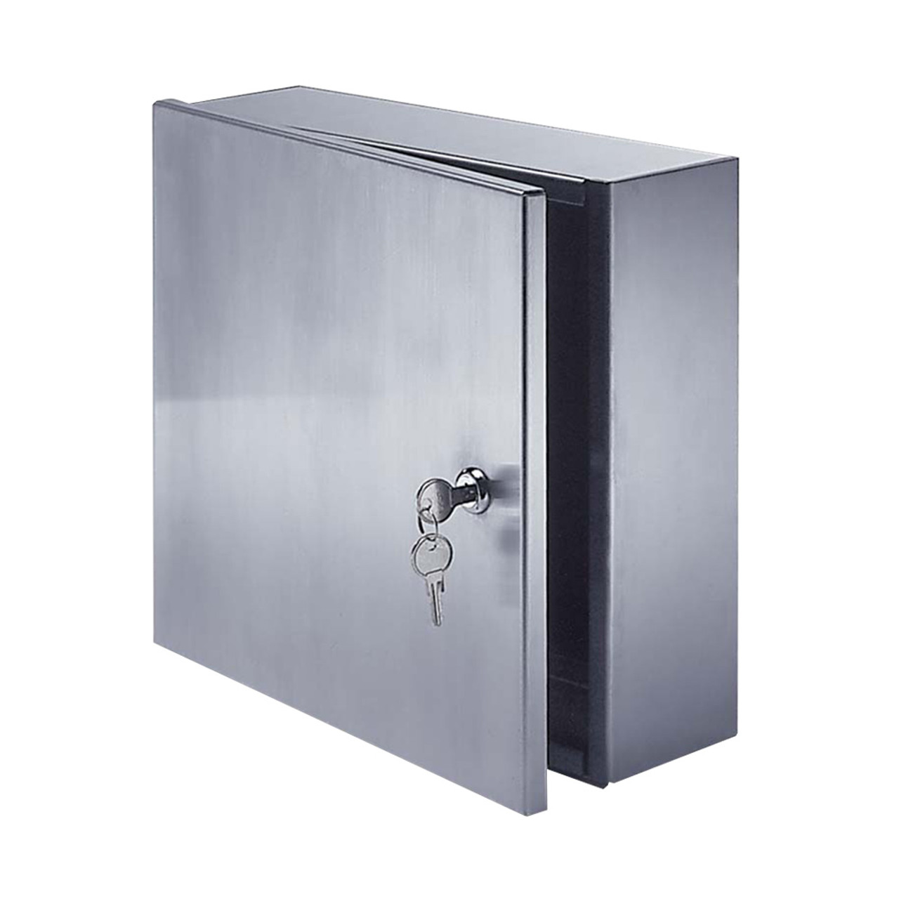 12" x 12" x 4" Surface Mounted Valve Box - Stainless Steel