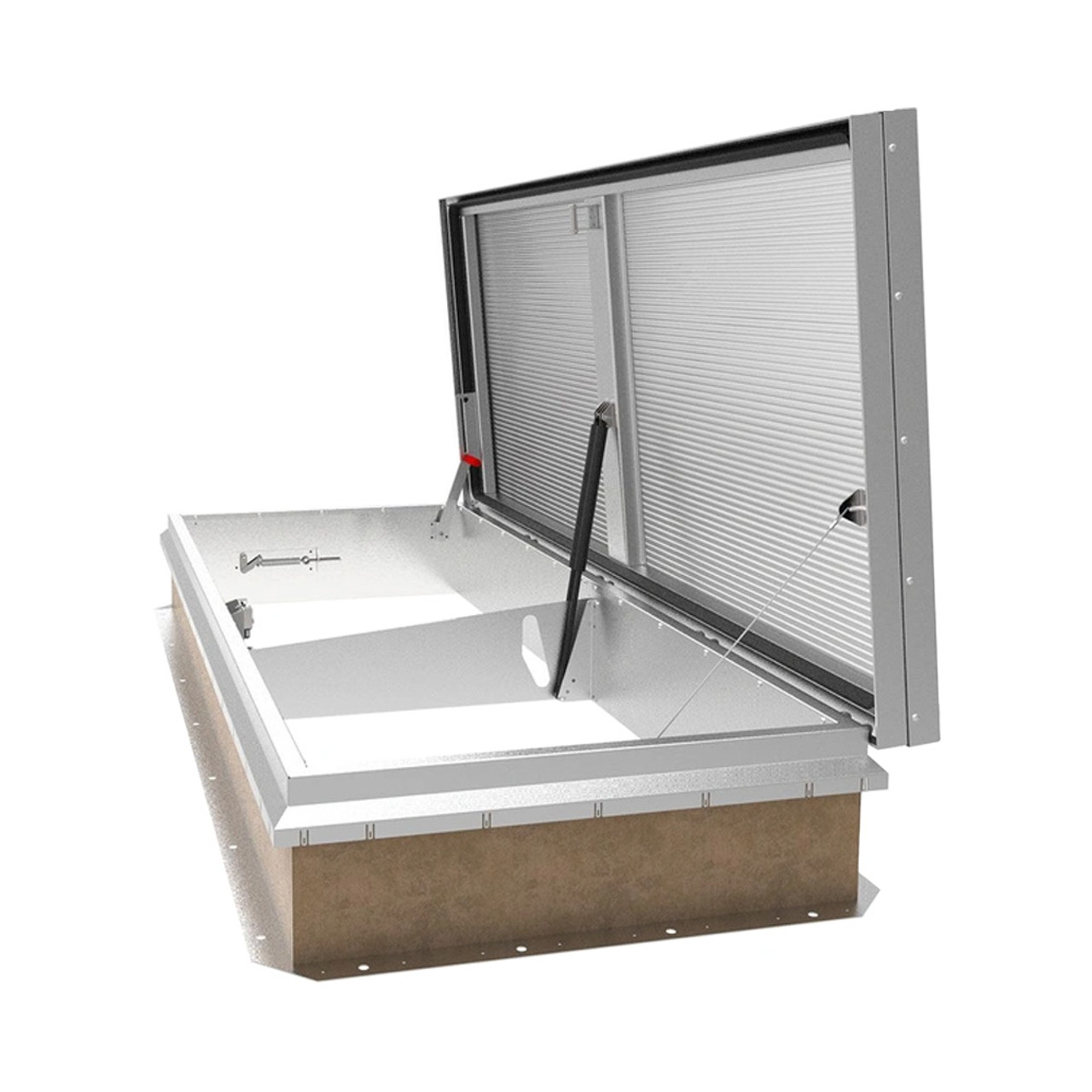 30" x 30" Single Door LightMAX Smoke Vent - Aluminum
