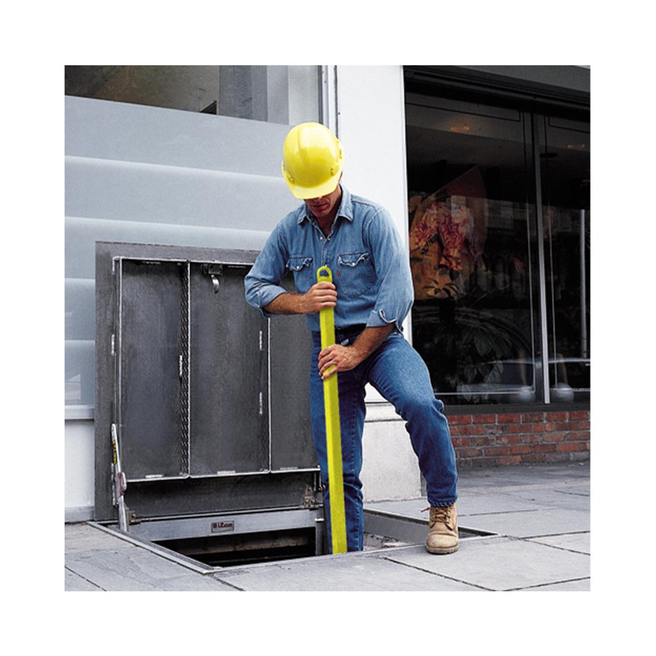 36" x 60" Steel Drainage Floor Door - 300 PSF - Single Leaf