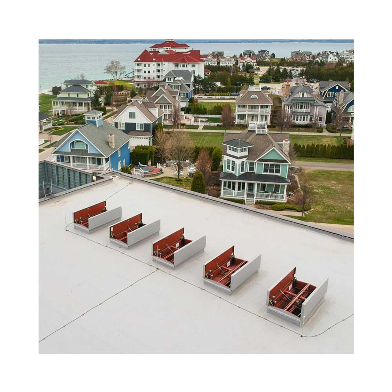 48" x 96" Automatic Double Smoke Vent - Steel & Aluminum