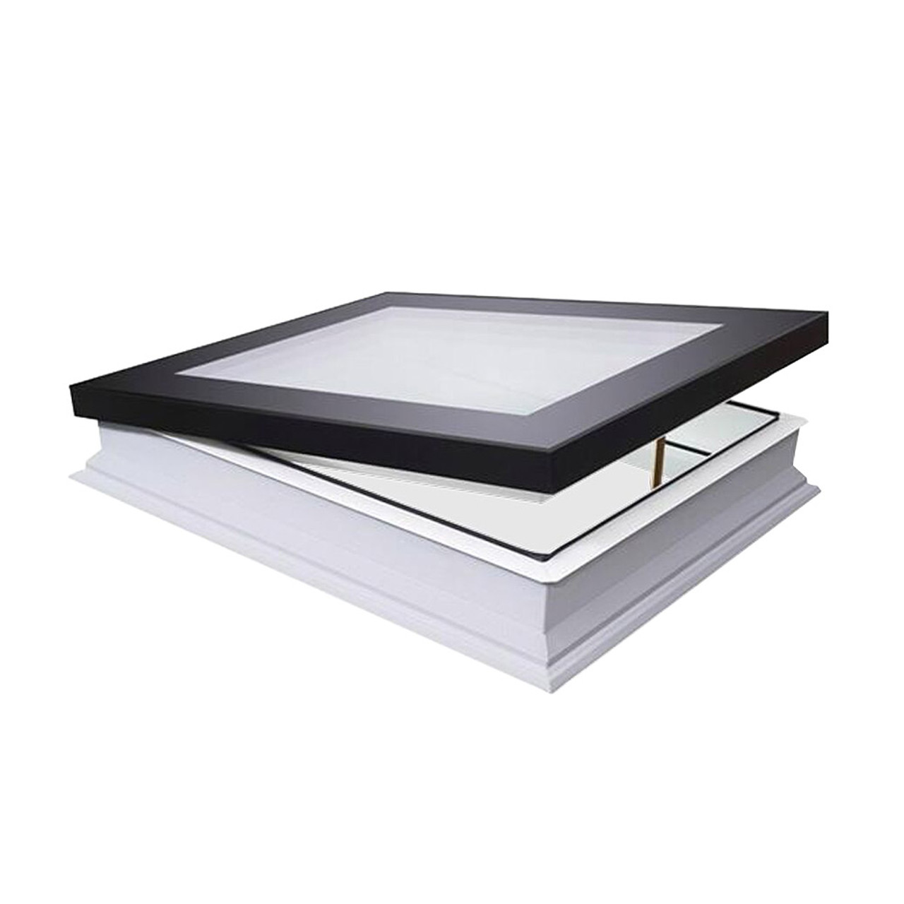 48" x 48" Manual Vented Flat Roof Deck-Mount Skylight