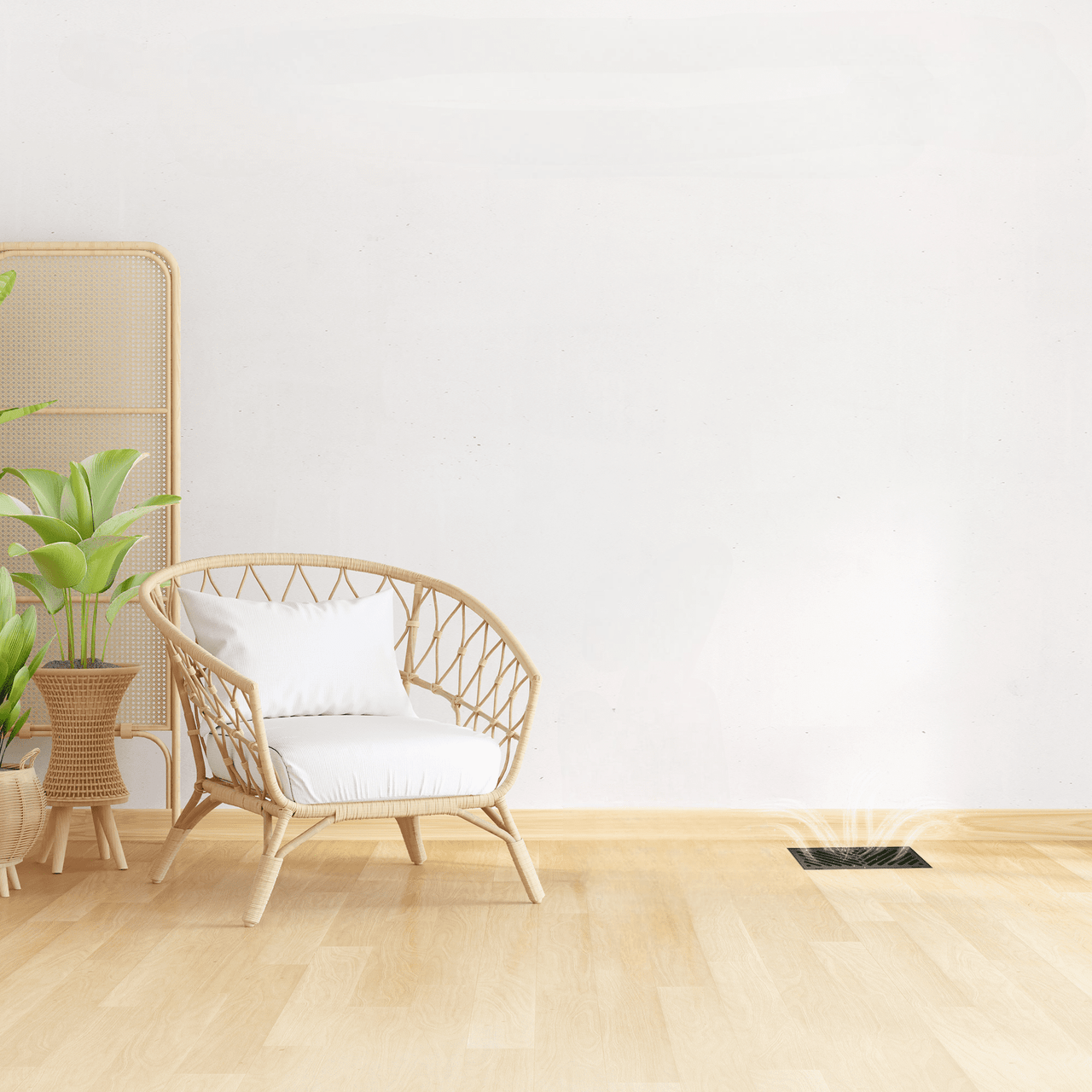 4" x 10" Flush Mount Floor Vent w/ Angled Slots - Black