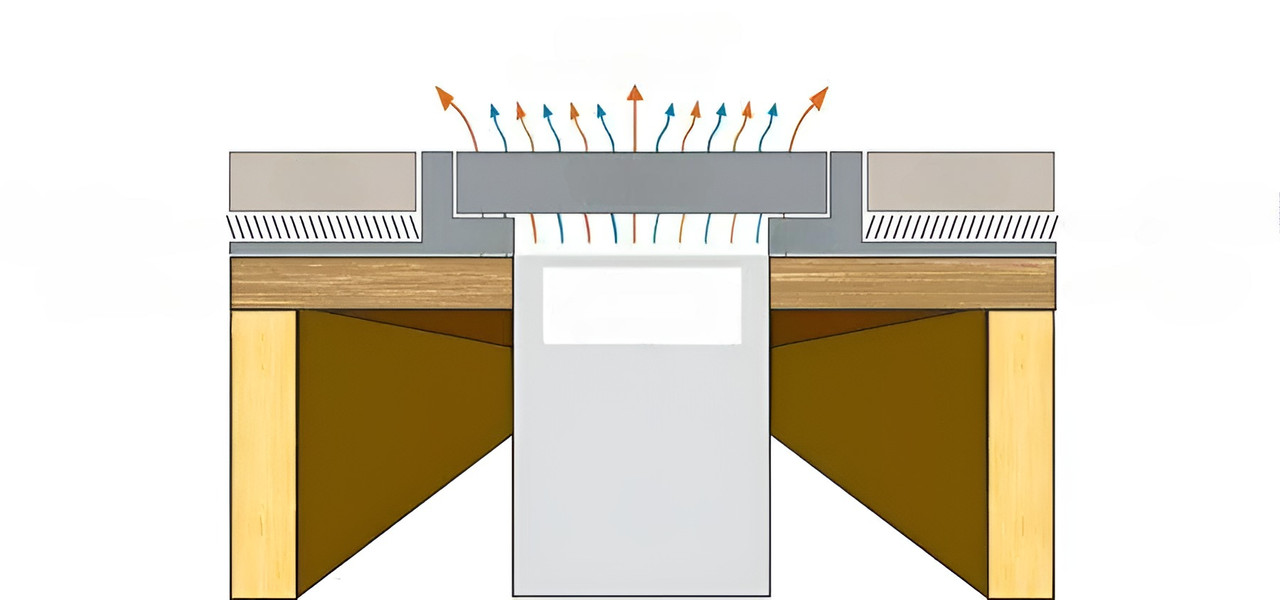 4" x 10" Flush Mount Floor Vent w/ Angled Slots - Black