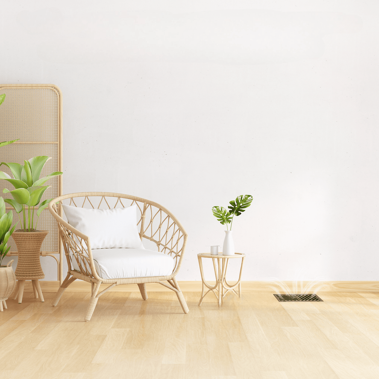 4" x 12" Flush Mount Floor Vent w/ Angled Slots - Gray