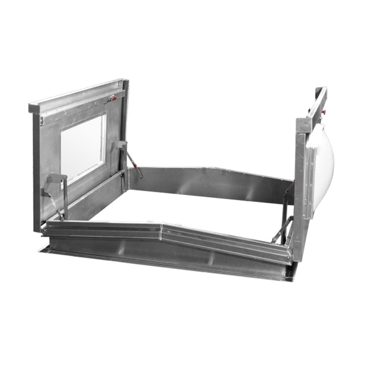 72" x 72" Double Leaf Domed Aluminum Equipment Hatch