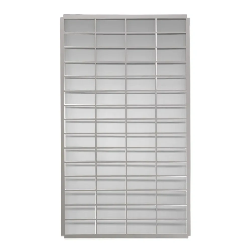48" x 72" Smoke Vent Security Grille, Drop-In Flange, Gray Powder Coat