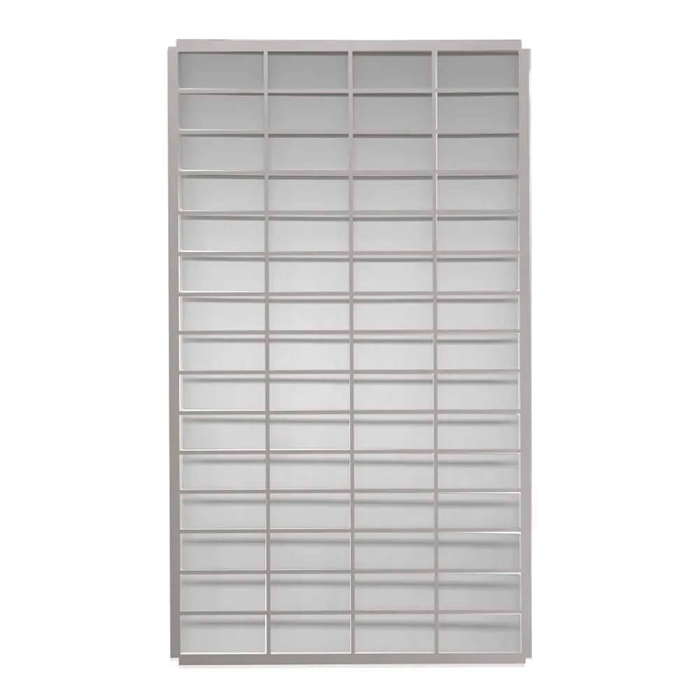 48" x 72" Smoke Vent Security Grille, Bolt-In Flange, Silver Powder Coat