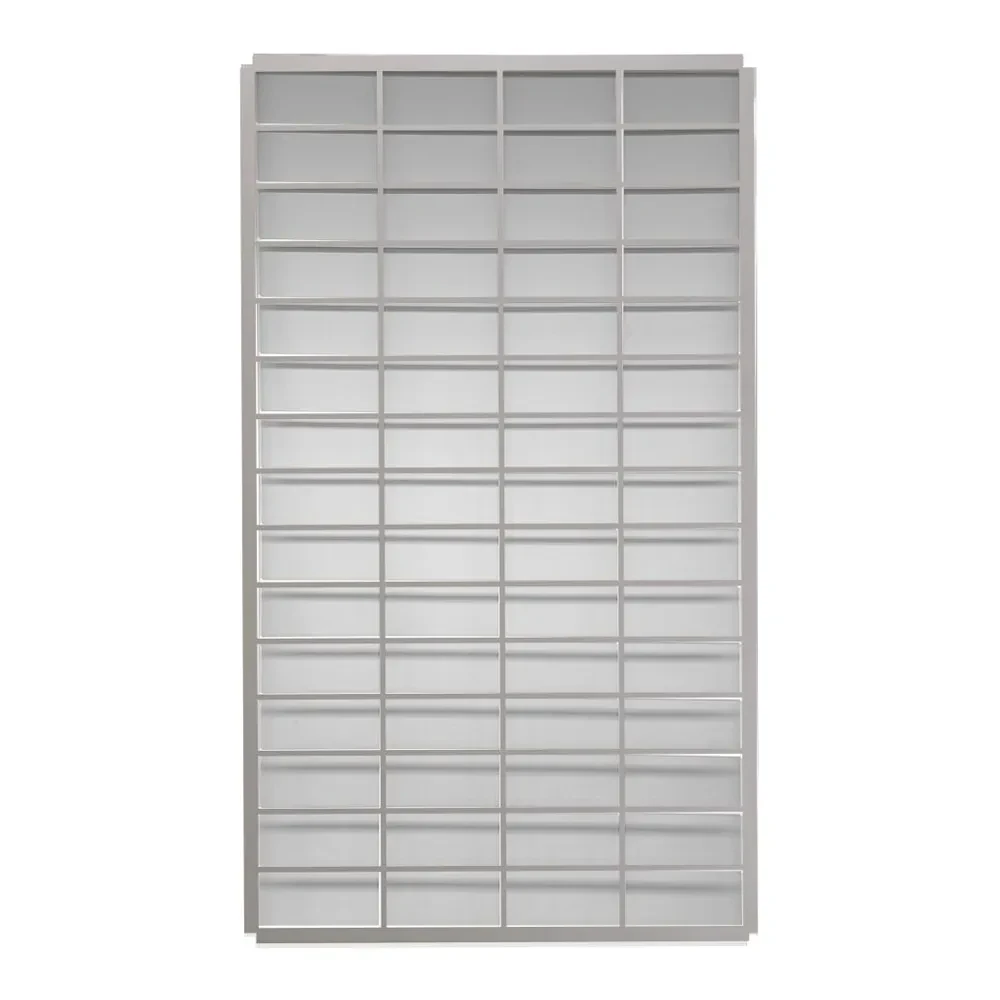 48" x 72" Smoke Vent Security Grille, Bolt-In Flange, Gray Powder Coat