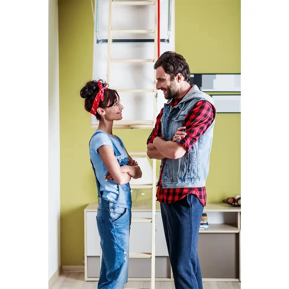 22.5" x 47" Thermo Wood Attic Ladder - 350 lbs. Load Capacity
