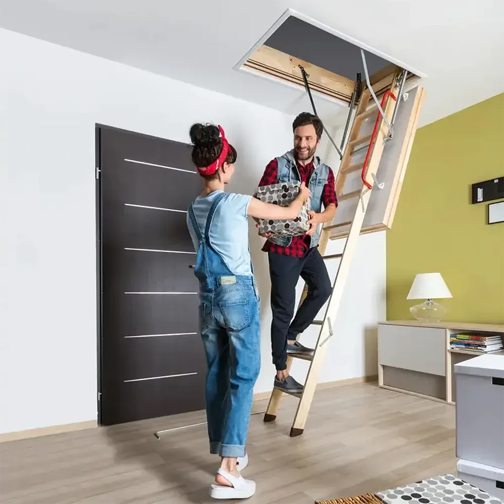 22.5" x 54" Thermo Wood Attic Ladder - 350 lbs. Load Capacity