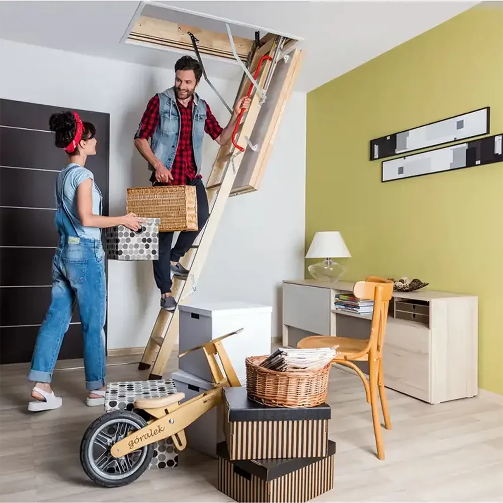 22.5" x 54" Thermo Wood Attic Ladder - 350 lbs. Load Capacity