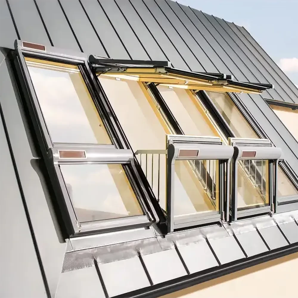 37" x 100" Deck Mounted Balcony Window