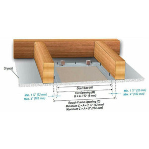 16 x 16 Drywall Inlay Panel with Fully Detachable Hatch California Access Doors