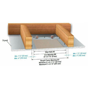 24 x 36 Drywall Inlay Panel with Fully Detachable Hatch California Access Doors